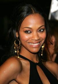 Zoe Saldana at the premiere of "Mission: Impossible III."