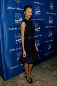Zoe Saldana at the Children's Defense Fund 19th Annual Los Angeles Beat the Odds Awards Dinner.