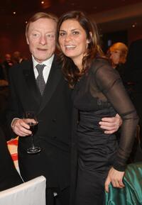Otto Sander and Sarah Wiener at the Opening Ceremony of 58th Berlinale Film Festival.