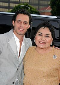 Marc Anthony and Carmen Salinas at the premiere of "Man on Fire."