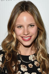 Halston Sage at a cocktail event with Barneys New York and HOLA.