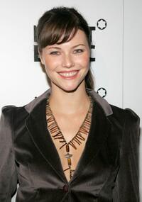 Melissa Sagemiller at the launch of Mont Blanc's first Women's jewelry collection party.