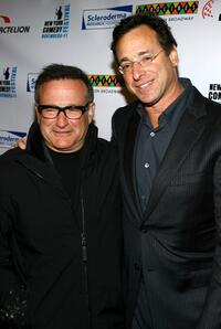 Bob Saget and Robin Williams at the "Cool Comedy - Hot Cuisine."
