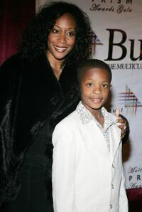 Stacie Sanders and C.J. Sanders at the 10th Annual Multicultural Prism Awards.