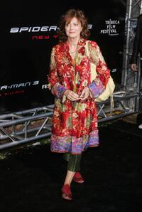 Susan Sarandon at the premiere of "Spider-Man 3" at the Kaufman Astoria Studios during the 2007 Tribeca Film Festival.