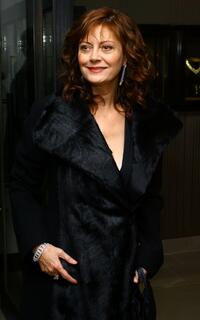 Susan Sarandon at the Leview store opening at 700 Madison Ave in New York City.