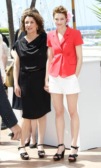 Noemie and Celine Sallette at the photocall of "L'Apollonide" during the 64th Annual Cannes Film Festival.