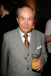 Peter Sallis at the aftershow party of the UK Charity premiere of "Wallace and Gromit: The Curse Of The Were-Rabbit."