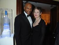 Colin Salmon and Fiona Hawthorne at the Soho House Grey Goose After Party.
