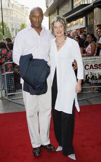 Colin Salmon and Fiona Salmon at the premiere of "Cass."