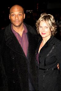 Colin Salmon and his wife Fiona Hawthorne at the afterparty world premiere of "The Bank Job."