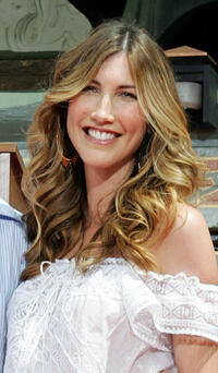 Jackie Sandler at the Foot and Hand Print Ceremony in California.
