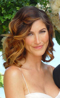 Jackie Sandler at their wedding in California.