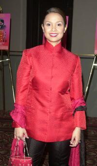 Lea Salonga at the after party of the Broadway opening of "Flower Drum Song."