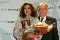 Stefania Sandrelli and Piero De Bernardi at the Nastri D'Argento Ceremony (Italian Movie Awards presented by the Association of Film Critics).