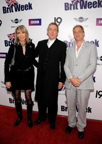 Tania Kosevich, Eric Idle and Julian Sands at the Champagne Launch of BritWeek 2009.
