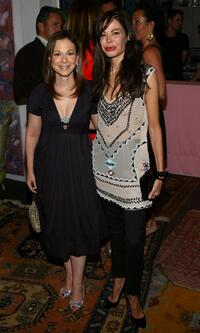 Bettina Zilkha and Allison Sarofim at the Hunt Slonem's "The Feather Game" exhibition opening dinner.