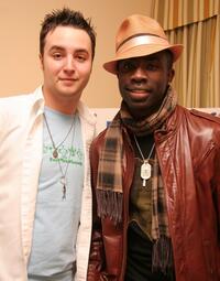 Jake Coco and Sam Sarpong at the Mercedes Benz Fashion Week Suites.