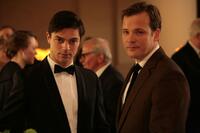 Dominic Cooper as Danny and Peter Sarsgaard as David in "An Education."