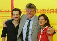 Stefano Accorsi, director Carlo Mazzacurati and Maya Sansa at the photocall of "L'amore ritrovato" ( Love Found Again ) during the 61st Venice International Film Festival.