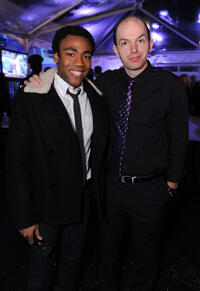 Donald Glover and Paul Scheer at the Bud Light Hotel Hosts Performances in Texas.
