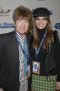 Rodney Bingenheimer and India Dupre at the American Idol Semi-Finalists party.
