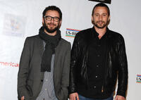 Director Michael R. Roskam and Matthias Schoenaerts at the 7th Annual "Oscar Wilde: Honoring The Irish In Film" Pre-Academy Awards Event in California.