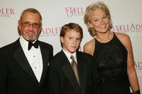 Roy Scheider, his son Christian and his wife Brenda at the Stella by Starlight honours gala benefitting the Stella Adler Studio of Acting.