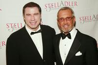 Roy Scheider and John Travolta at the Stella by Starlight honours gala benefitting the Stella Adler Studio of Acting.