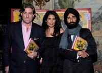 Mortimer Singer, Tina Bhojwani and Waris Ahluwalia at the "To India With Love: From New York To Mumbai" book launch.
