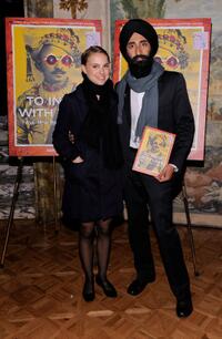 Natalie Portman and Waris Ahluwalia at the "To India With Love: From New York To Mumbai" book launch.