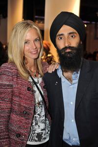 Meredith Melling-Burke and Waris Ahluwalia at the Fashion's Night Out.
