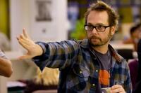 Director Robert Schwentke on the set of "Red."