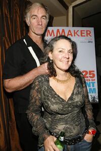 John Sayles and Maggie Renzi at the after-party for the opening night of "Honeydripper" at Providence.
