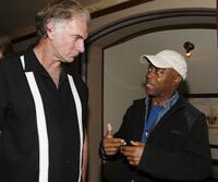 John Sayles and Charles Burnett at the after-party for the opening night of "Honeydripper" at Providence.