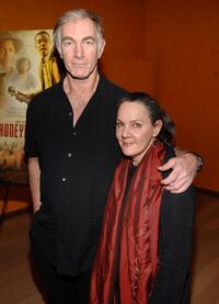 John Sayles and Maggie Renzi at the celebration of the Museum of Moving Image honoring himself and Danny Glover at The Times Center.