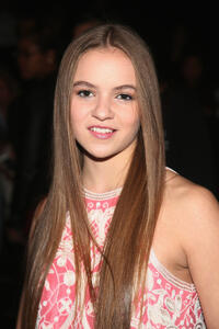 Morgan Saylor at the Naeem Khan Fall 2013 fashion show during the Mercedes-Benz Fashion Week.