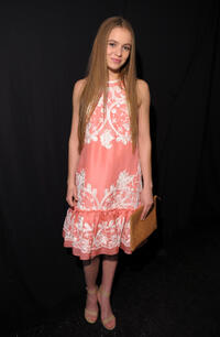 Morgan Saylor at the Naeem Khan Fall 2013 fashion show during the Mercedes-Benz Fashion Week.