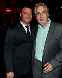Liev Schreiber and Phillip Noyce at the California premiere of "Salt."