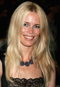 Claudia Schiffer at the Fashion Relief during the London Fashion Week 2007.