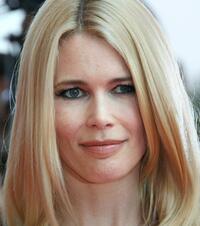 Claudia Schiffer at the screening of "Le Scaphandre et le Papillon" during the 60th Cannes Film Festival.