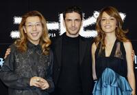 Shogo Kariyazaki, Leonardo Sbaraglia and Japanese talent Rika at the presentation of "Utopia."