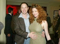 Raphael Sbarge and his wife Lisa Akey at the LA.COM's launch party.