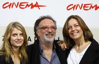 Greta Scacchi, Alessandro Capone and Melanie Laurent at the photocall of "L'Amour Cache" at the second annual Film Festival.