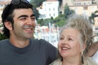 Hanna Schygulla and Fatih Akin at the photocall of the film "Auf der Anderen Seite" at the 60th edition of the Cannes Film Festival.