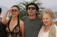 Hanna Schygulla, Nurgul Yesilcay and Fatih Akin at the photocall promoting the film "Auf Der Anderen Seite" at the Palais des Festivals during the 60th International Cannes Film Festival.