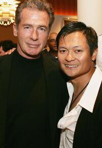 Jack Scalia and Andy Cheng at the afterparty for the premiere of "End Games."