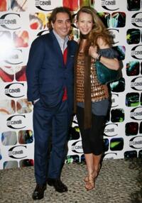 Stefano Dammicco and Yvonne Scio at the Just Cavalli cocktail party.