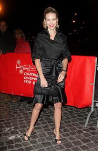 Yvonne Scio at the "Elizabeth: The Golden Age" dinner during the 2nd Rome Film Festival.