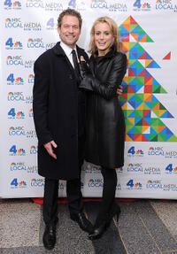 James Tupper and Taylor Schilling at the WNBC Celebrates The Rockefeller Center Tree Lighting Ceremony in New York.
